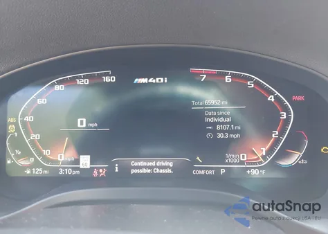 2020 BMW X4 M40I z USA, uszkodzony, nr VIN 5UX2V5C07L9B06353